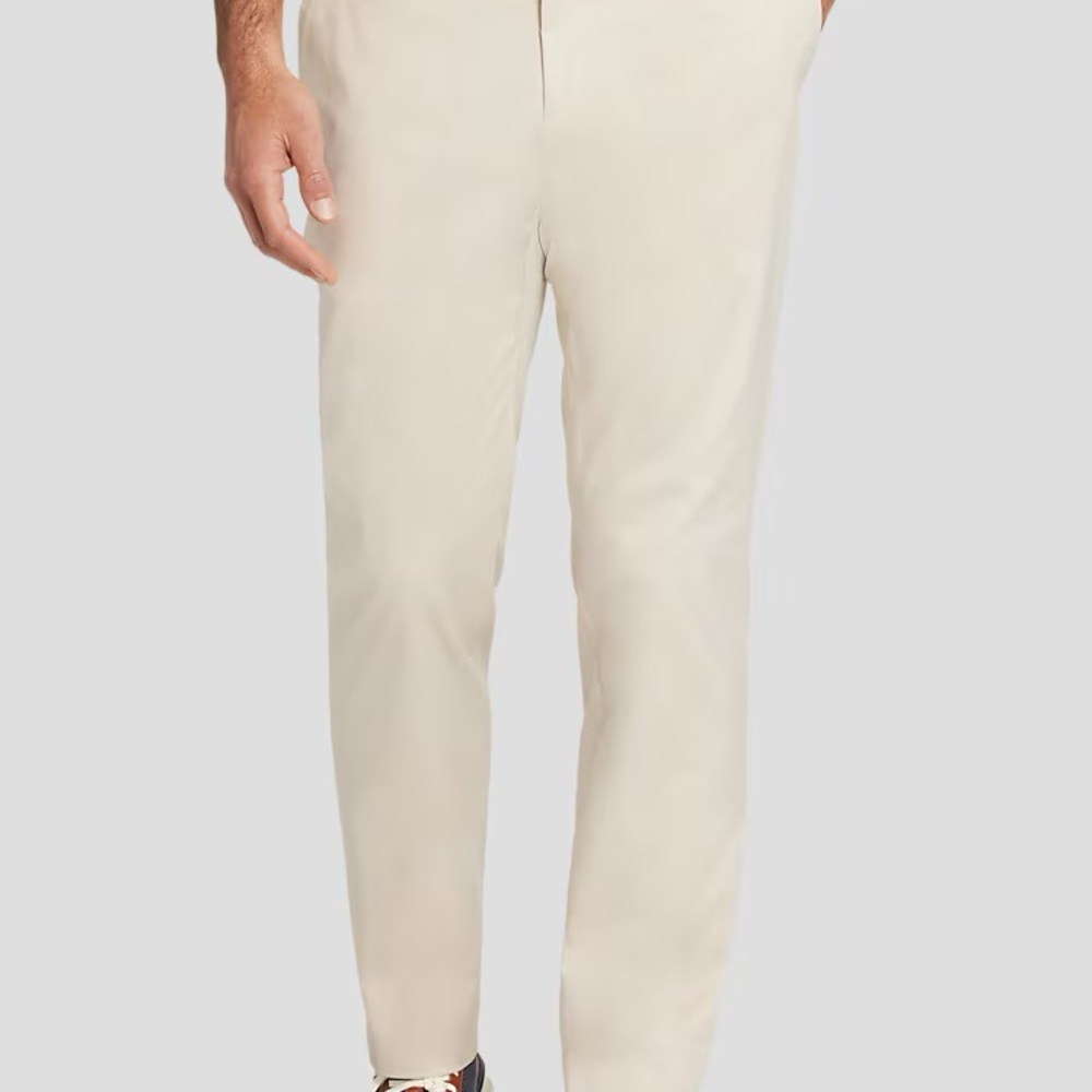 Kenneth Cole Men's Light Tan Chinos